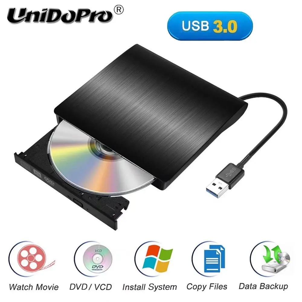 USB 3 0 Портативный внешний DVD CD +/ RW Writer/Burner/Rewriter ROM диск для Mac OS/Win7/Win8/Win10/Vista PC