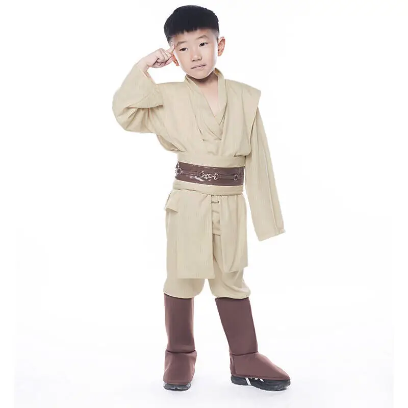 Звезда косплей Wa Jedi воин полный набор карнавальный костюм Оби Кеноби