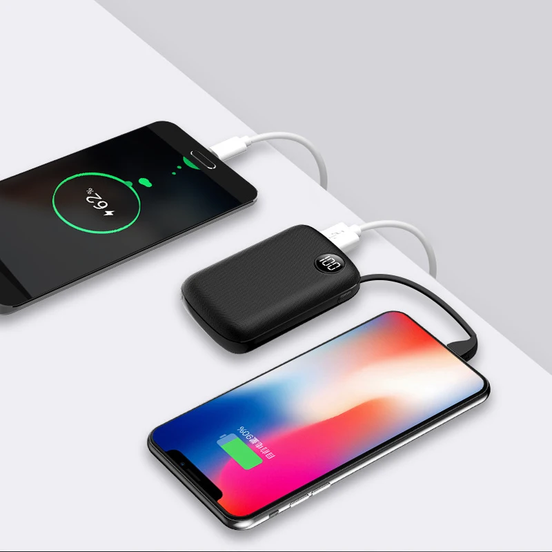 20000 мАч портативный mi ni power Bank для Xiaomi mi 9 mi 5 samsung S8 iPhone XS Max внешний аккумулятор зарядное устройство для мобильного телефона power Bank