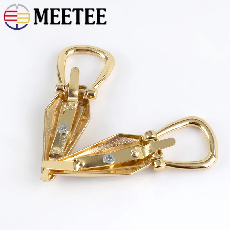 Meetee 2pcs 77mm Bag Hook Buckle Metal Material Handbag Luggage Chain Hanger Hardware DIY Jewelry Decoration Accessories AP631 | Дом и сад