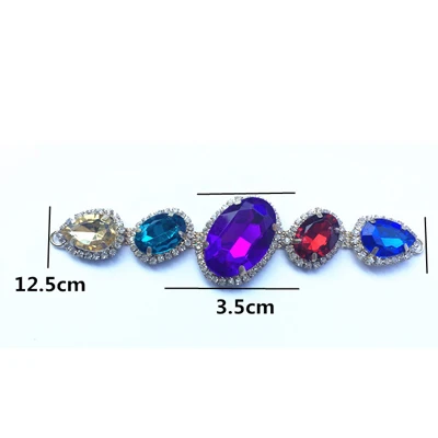Mix Colors Акриловые аксессуары для обуви, модные Кристаллы в форме цветов, свадебные стразы, аппликация для рукоделия, свадебное вечернее платье - Цвет: Mix Colors