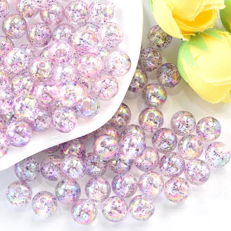 Разноцветные Круглые бусины с дырочками из ABS имитация жемчуга сделай сам