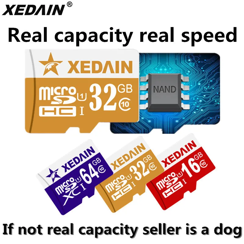 XEDAIN 32 ГБ класс 10 TF карты micro sd памяти флэш Высокое Скорость 16 64 Class10 mini card для