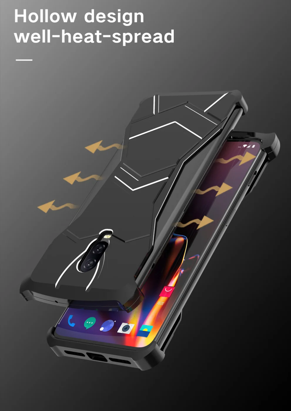 Алюминиевый металлический магнитный чехол для OnePlus 6 T, Роскошный Жесткий чехол Marvel Element для OnePlus 6 T, ударопрочный чехол OnePlus6T