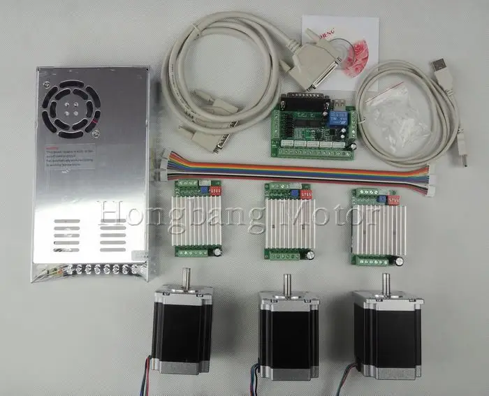 Комплект фрезерных станков с ЧПУ 3 оси шт. TB6600 4.5A Драйвер шагового двигателя + Nema23