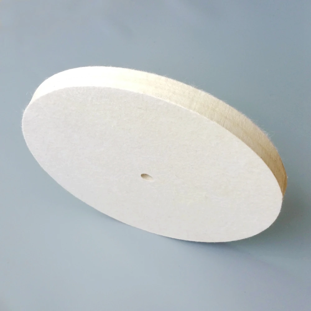 

10" / 12" Buffing Wool Felt Wheel for Metal Wood Glass Plastic Fine Polishing