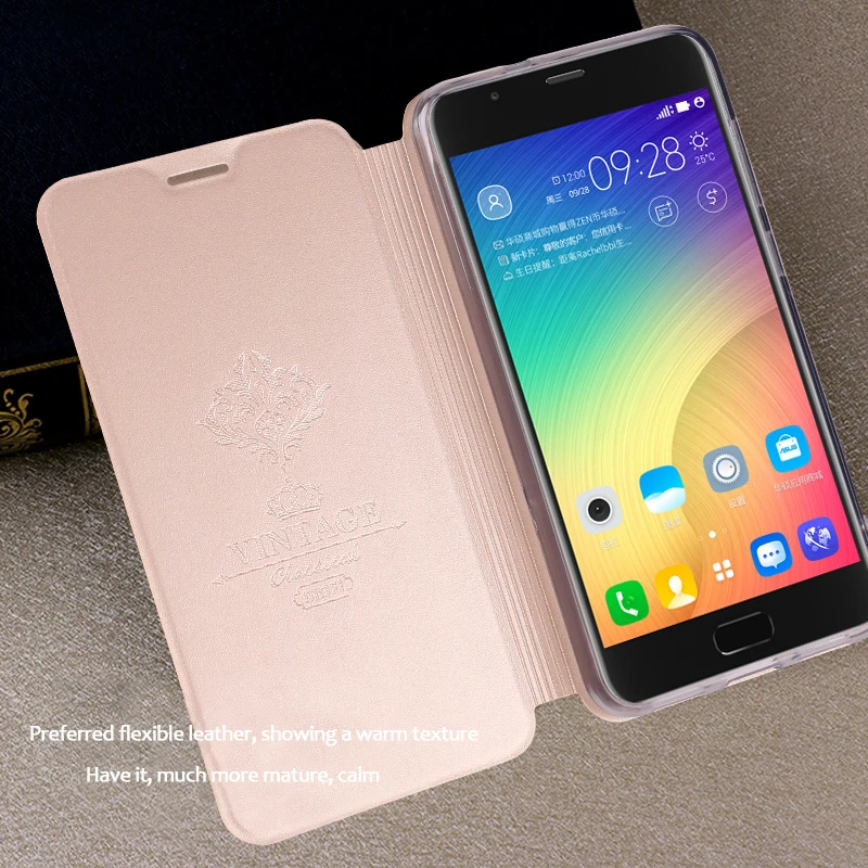 Флип чехол для Asus Zenfone 4 Max Plus ZC550TL MOFi кожаный защитный подставка телефона книжка с