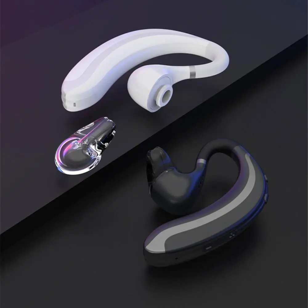 Шумоподавляющие Bluetooth наушники беспроводные водонепроницаемые с ушным крючком