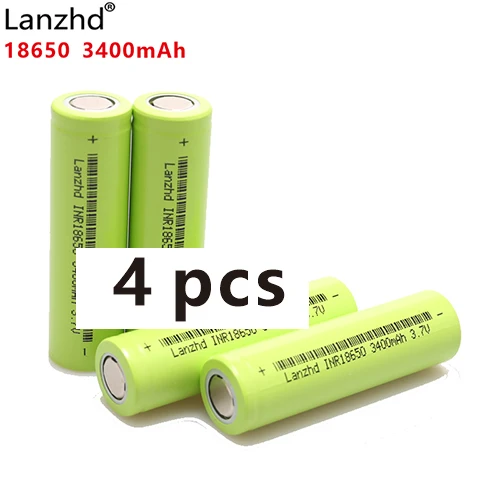 Новинка INR18650 30Q батарея 3400mAh литиевая батарея 18650 30A аккумуляторные батареи для электрических инструментов - Цвет: 4 PCS Battery