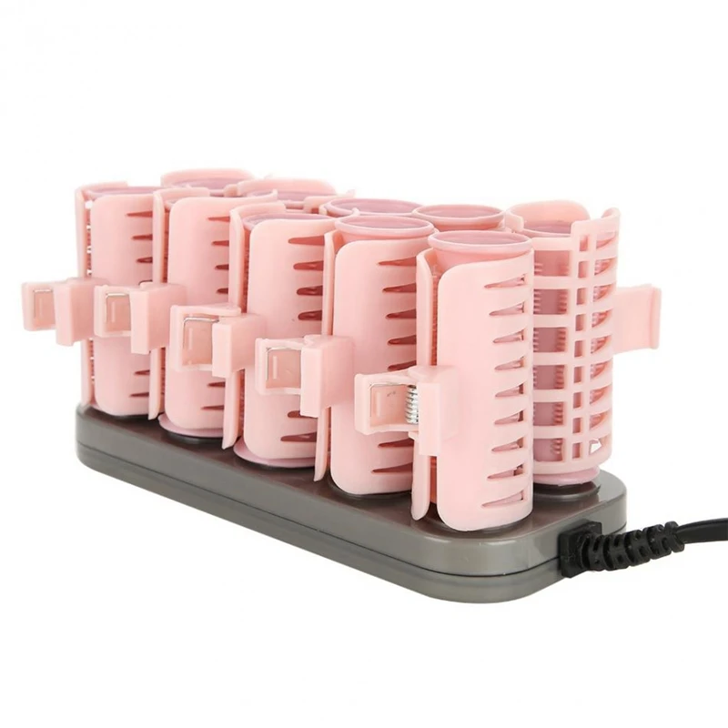 

Us Plug 10 Pcs/Set Hair Rollers Electric Tube Heated Roller Hair Curly Styling Sticks Tools Massage Roller Curlers Accessories