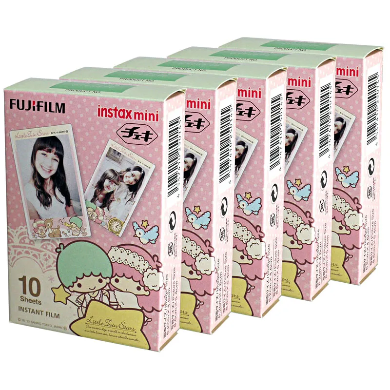 Пленка Fujifilm Instax Mini Little Twin Stars Instant 50 для Fuji 7s 8 + 9 25 50s 70 90 300 SP 1 2 принтера|instax mini|fujifilm