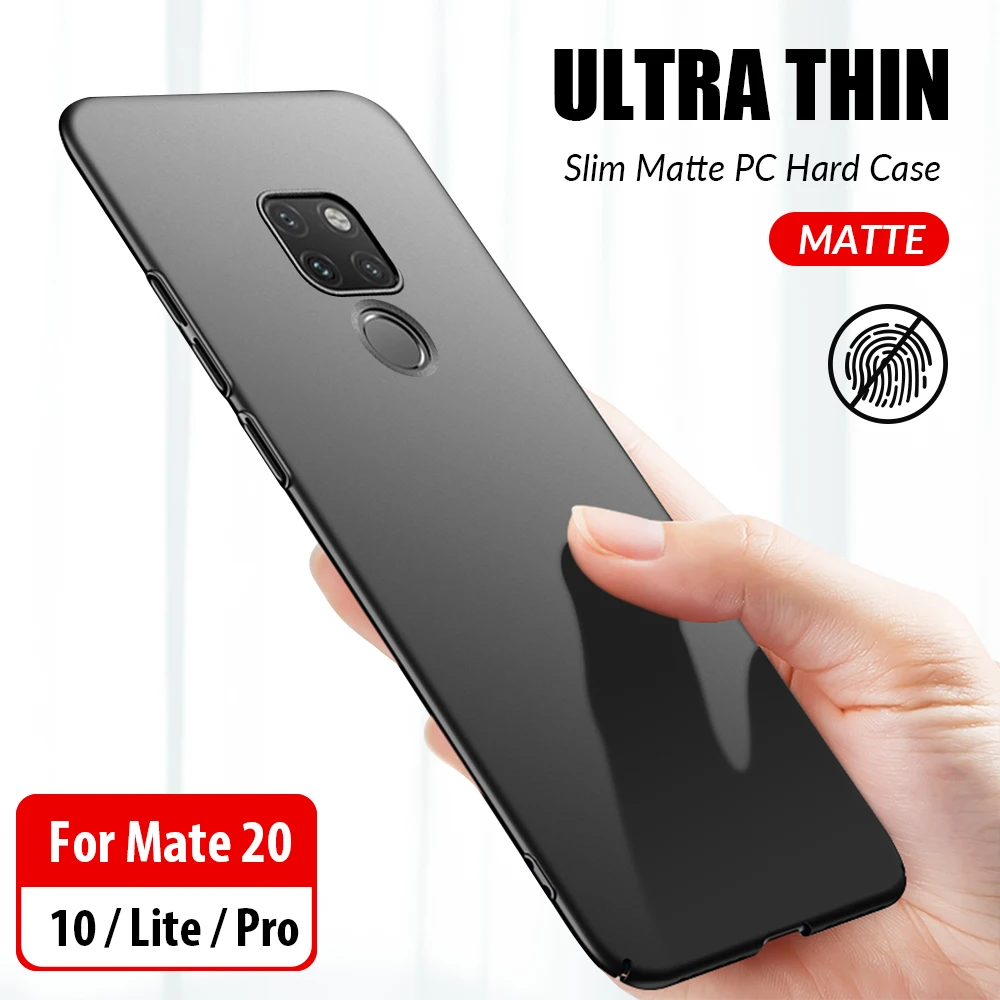 Чехол для телефона Huawei Mate 30 Pro 20 Lite тонкий матовый жесткий чехол из поликарбоната X