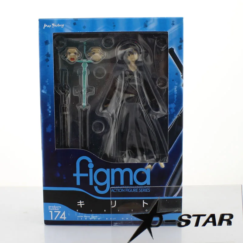 6 "Sword Art онлайн аниме S.A.O Kirito-Kirigaya Kazuto в штучной упаковке 14 см ПВХ фигурка