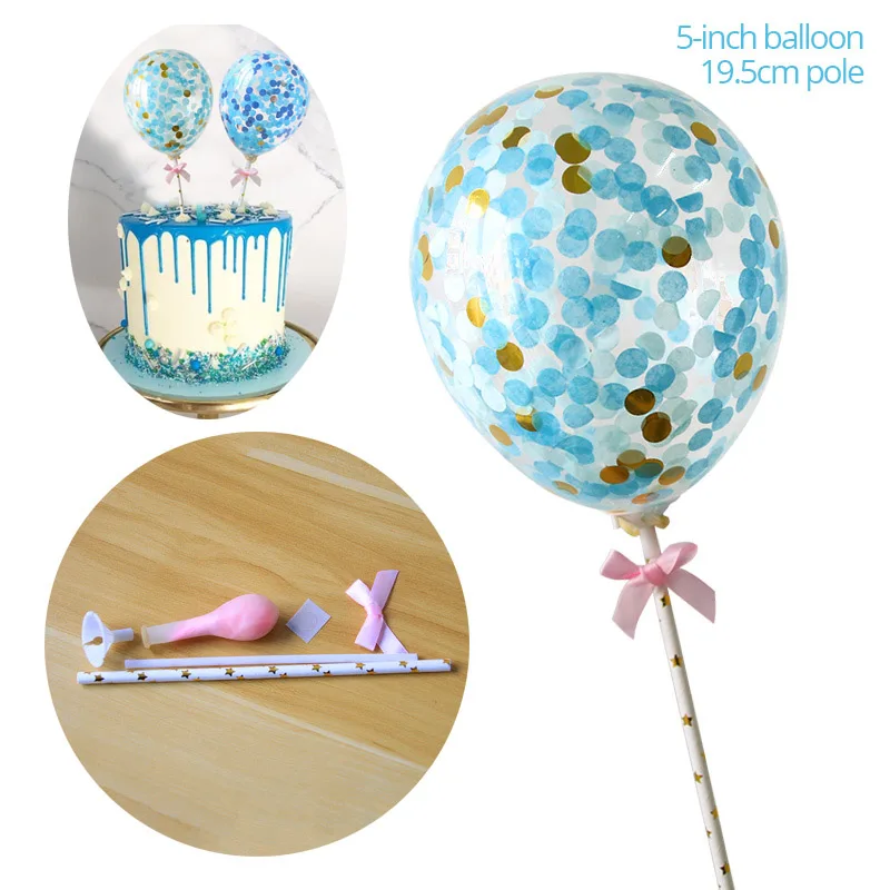 balloon topper Cyuan Русалка Вечерние Декор Блестящий для дня рождения гирлянды с баннерами повязка на голову для Русалочки праздничные надувные шары вечерние декоративный для Бэйби шауэра - Цвет: balloon topper