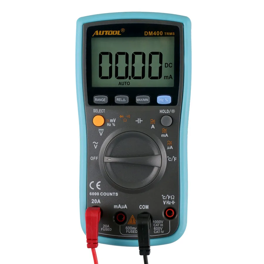 Autoranging Digital Multimeter 6000 Counts Large LCD Screen Display Low Voltage AC DC Measurement Tool VC17B+ |