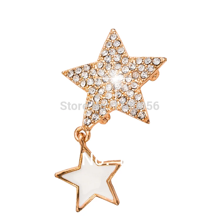Бесплатная доставка искусственная звезда брошь оптовая продажа с кристаллами