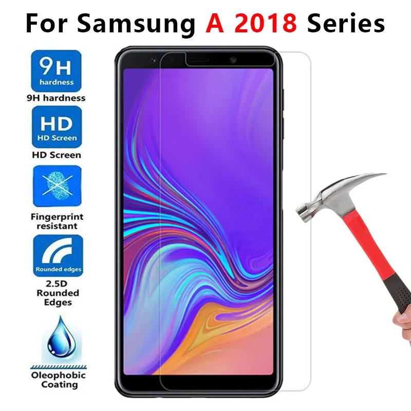 Защитное стекло для Samsung a7 2018 a 7 8 plus защитная пленка galaxy A5 A6 A8 A 5 6 5a 6a 7a 8a экрана