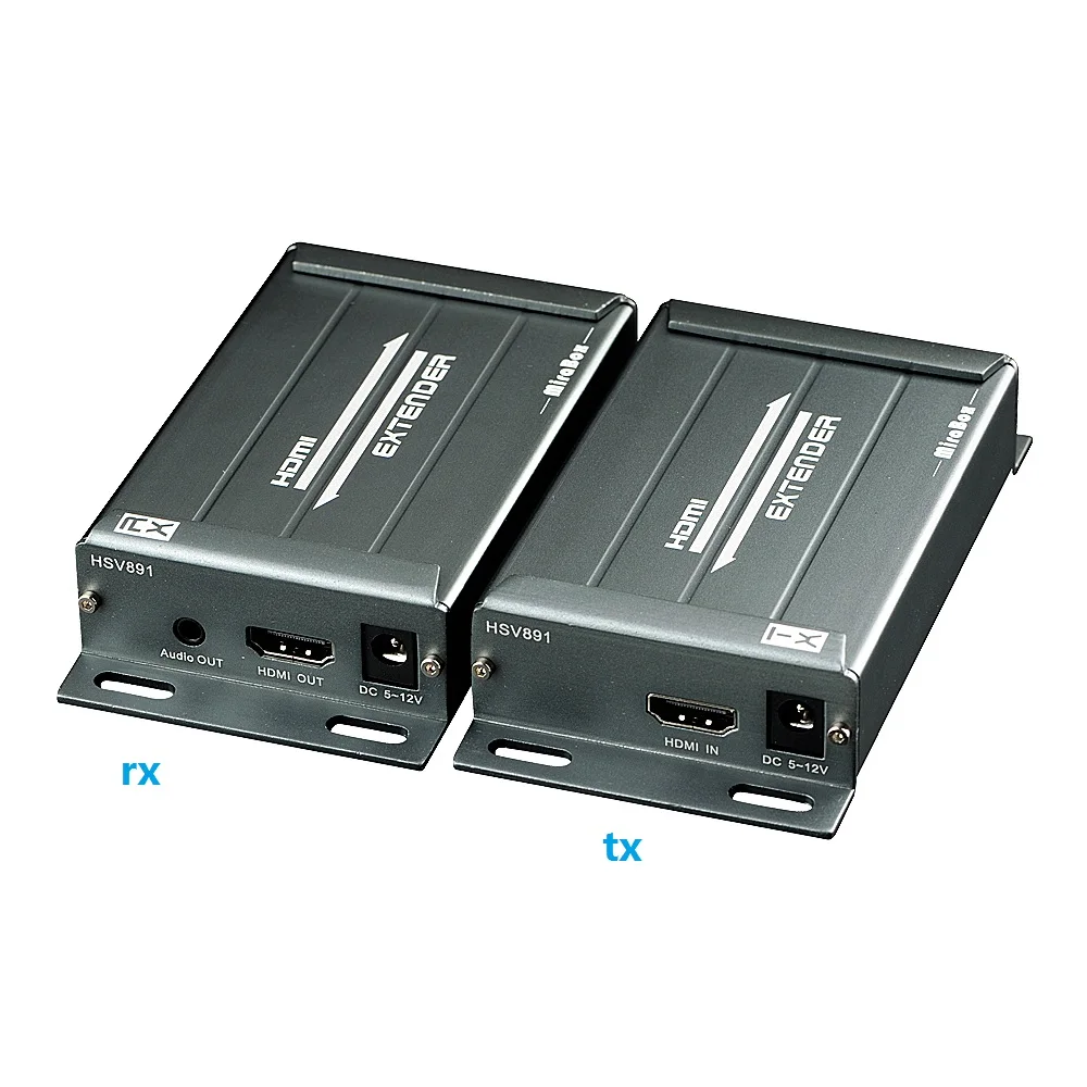 120 м HDMI удлинитель + аудио экстрактор RJ45 передатчик приемник по сети TCP IP TX RX Cat5 Cat6