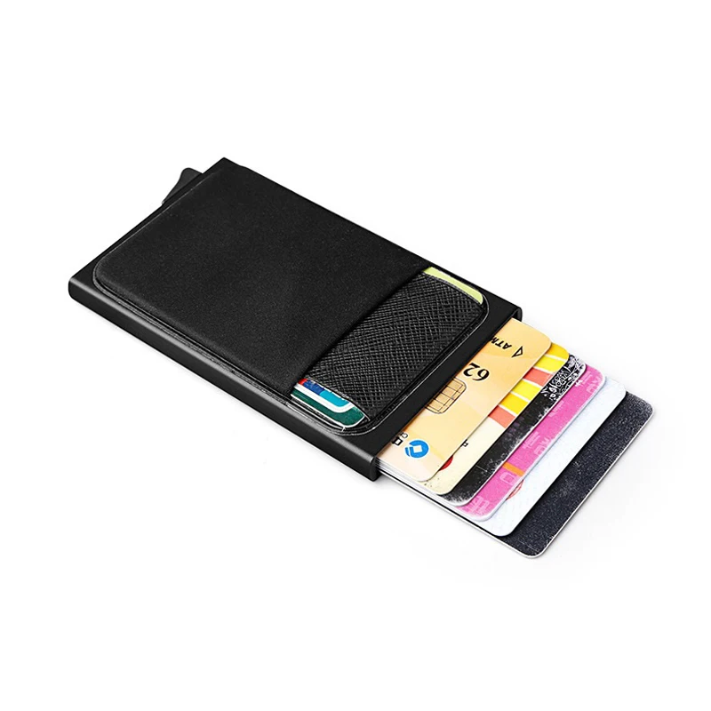 2019 новый кредитный держатель для карт металлический ID анти Rfid кошелек деловой