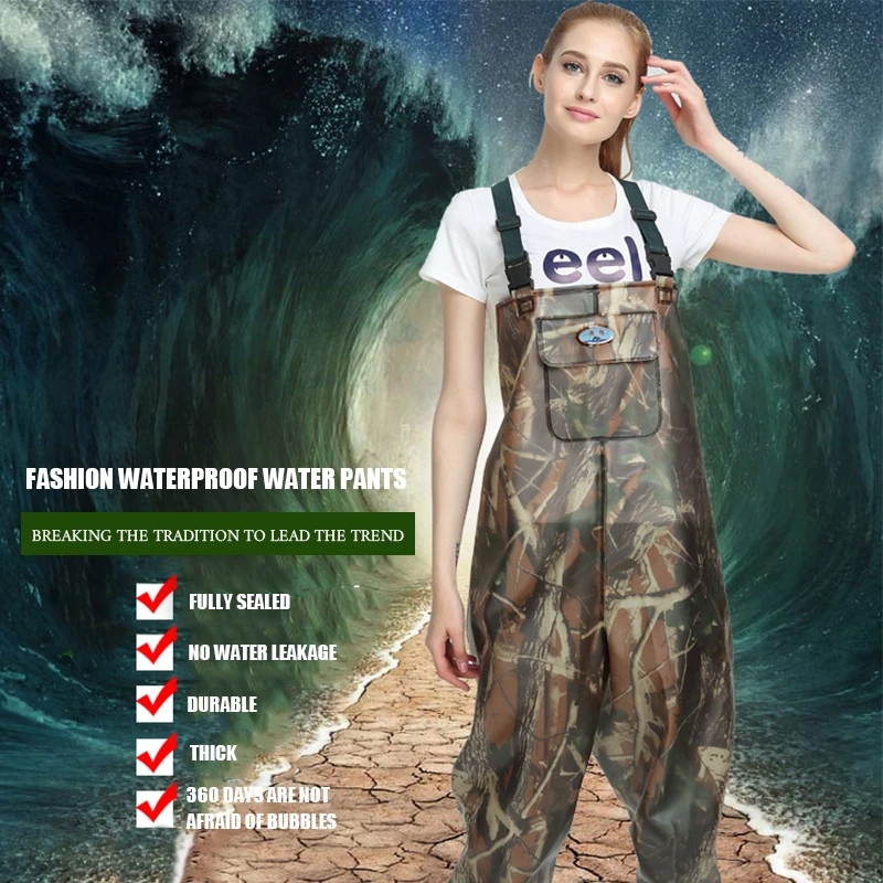 Забродный костюм с тиснением 2 х слойный нейлон/ПВХ для рыбалки и охоты легкие