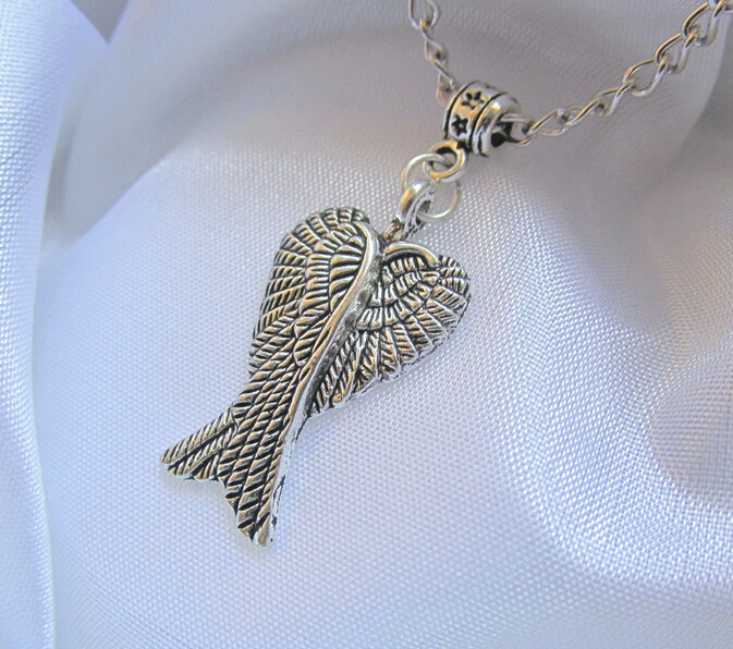 Fashion Jewelry Vintage Guardian Angel Wings Charm Pendant Necklace Sweater Necklaces DIY Holiday Gifts | Украшения и аксессуары