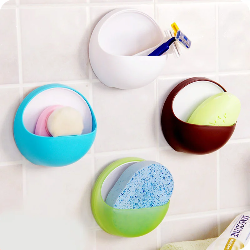Настенный держатель для мыла на присоске из АБС пластика|soap dish|soap holderbathroom accessories |