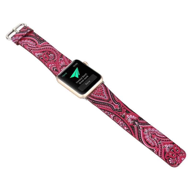 Ремешок кожаный для Apple Watch 1 2 3 38 42 мм|Ремешки часов| |