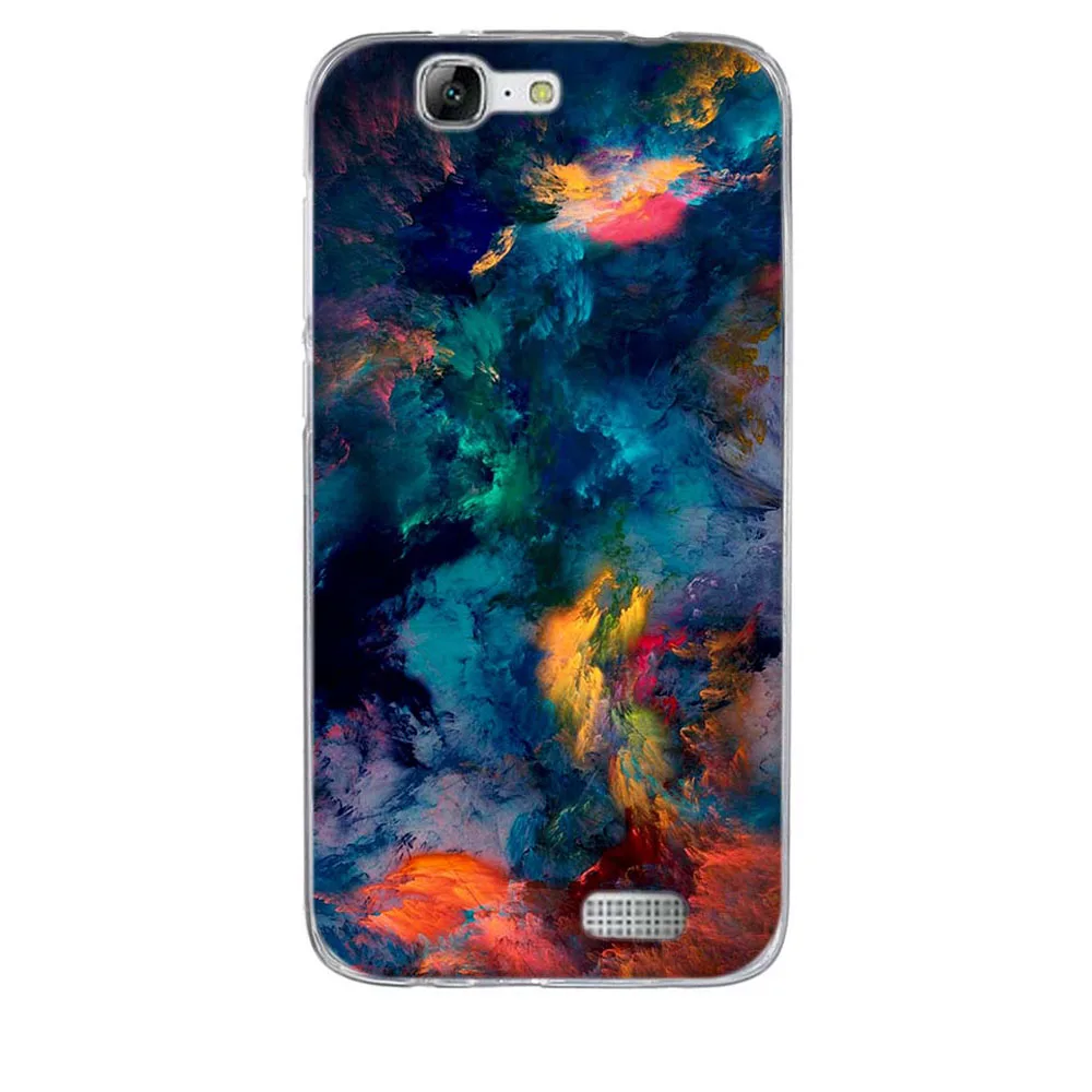 Чехол для Huawei Ascend G7 силиконовый мягкий ТПУ чехол телефона бампер C199 G7-L01 L03 задняя