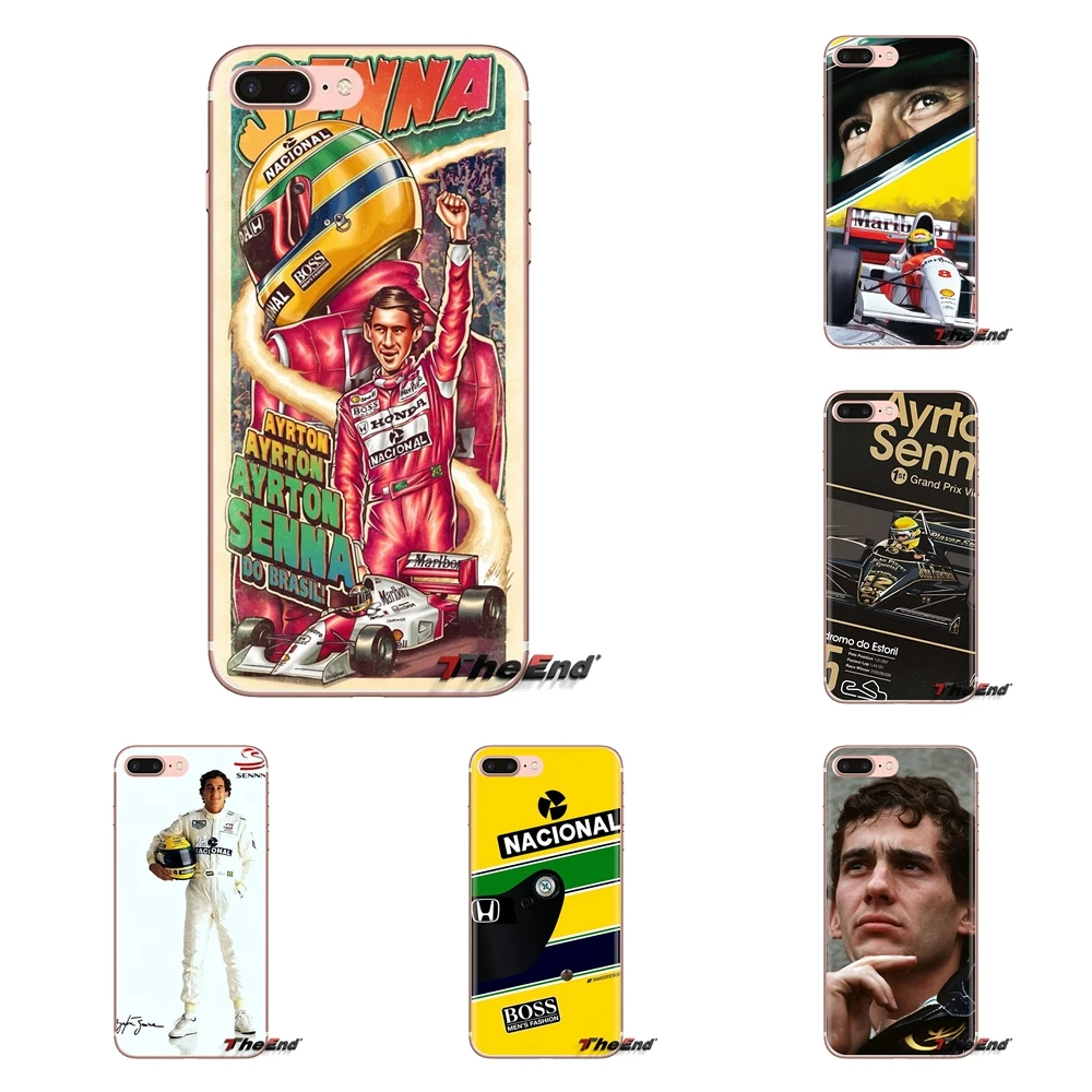 Для Xiao mi 4 5 5s 6 A1 A2 5X6X8 9 Lite SE Pro Max Mix 2 3 S TPU прозрачный чехол для кожи Ayrton Senna гоночный