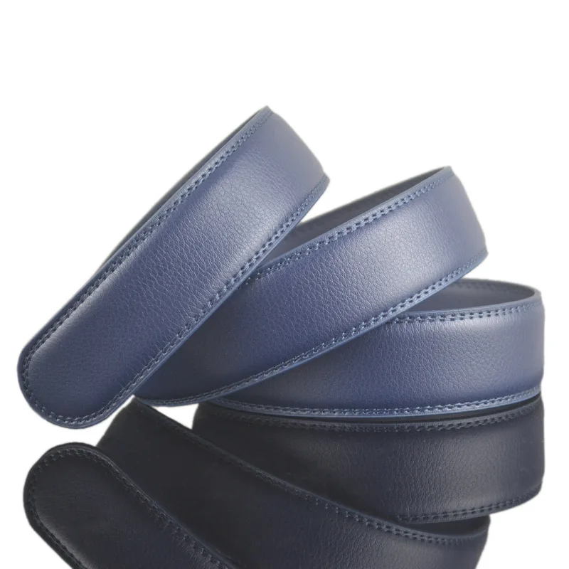 (No Buckle Only Belt)Fashion Casual Leather &amp PU Belts Designed For Automatic Men's Luxury Ceinture Homme | Аксессуары для