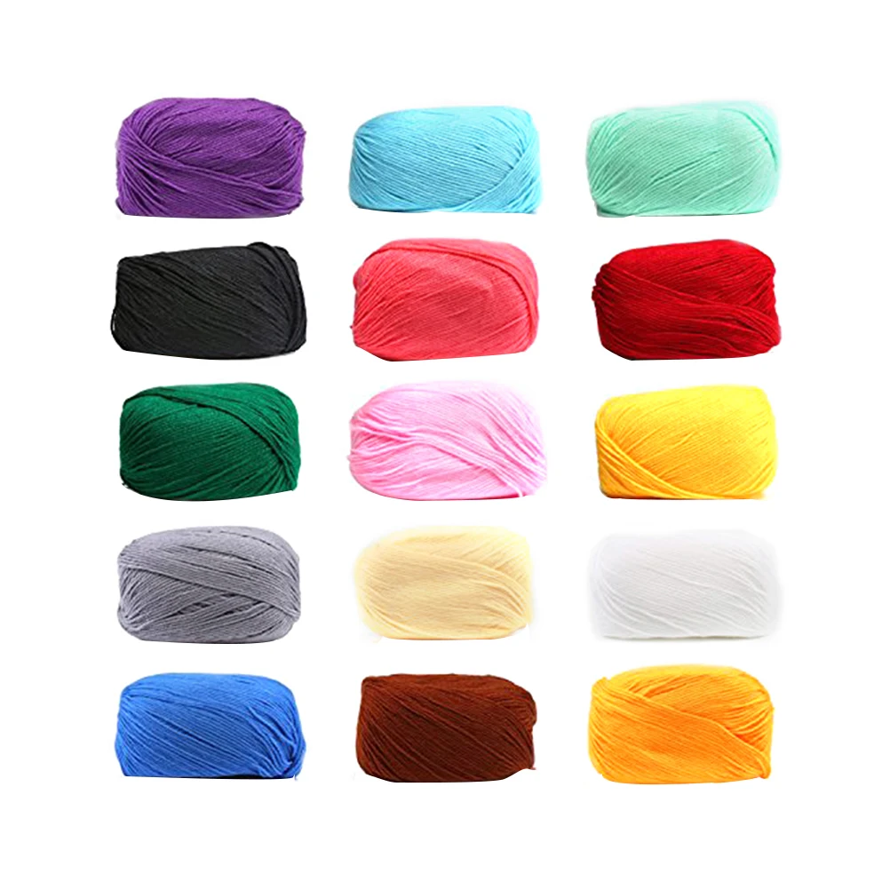 15 шт. 160 м Вязание шерсть Пряжа 50 г для крючком ремесел DIY Craft|wool yarn|knitting wool yarnknitting |