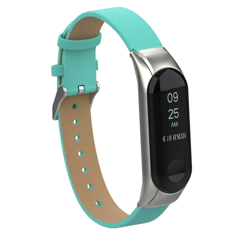 Кожаный браслет для Xiaomi Band 3 сменный ремешок на запястье Xiomi Xaiomi Xiami Xaomi Mi