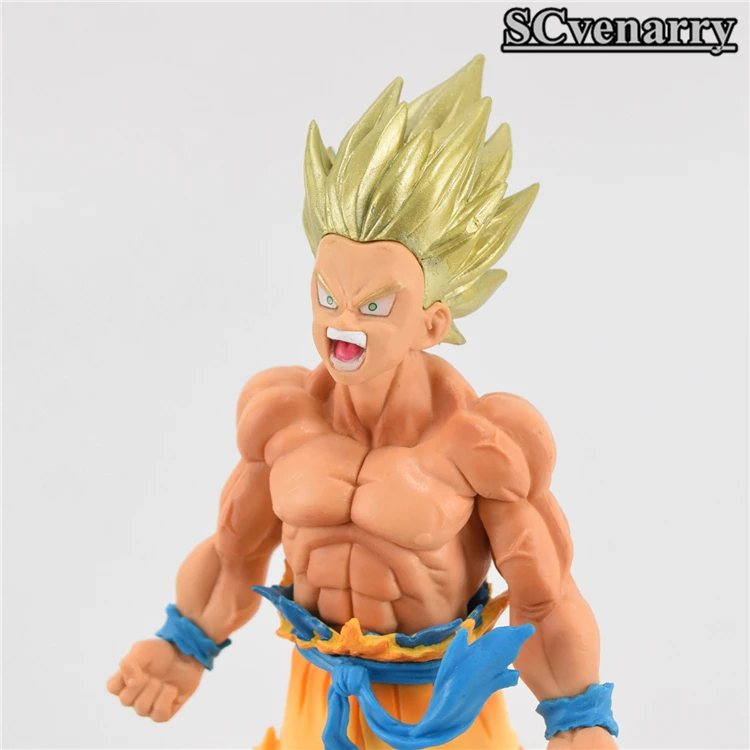Dragon Ball Z кровь Саян Сон Гоку ПВХ фигурку Коллекция модель игрушки 20 см|Игровые