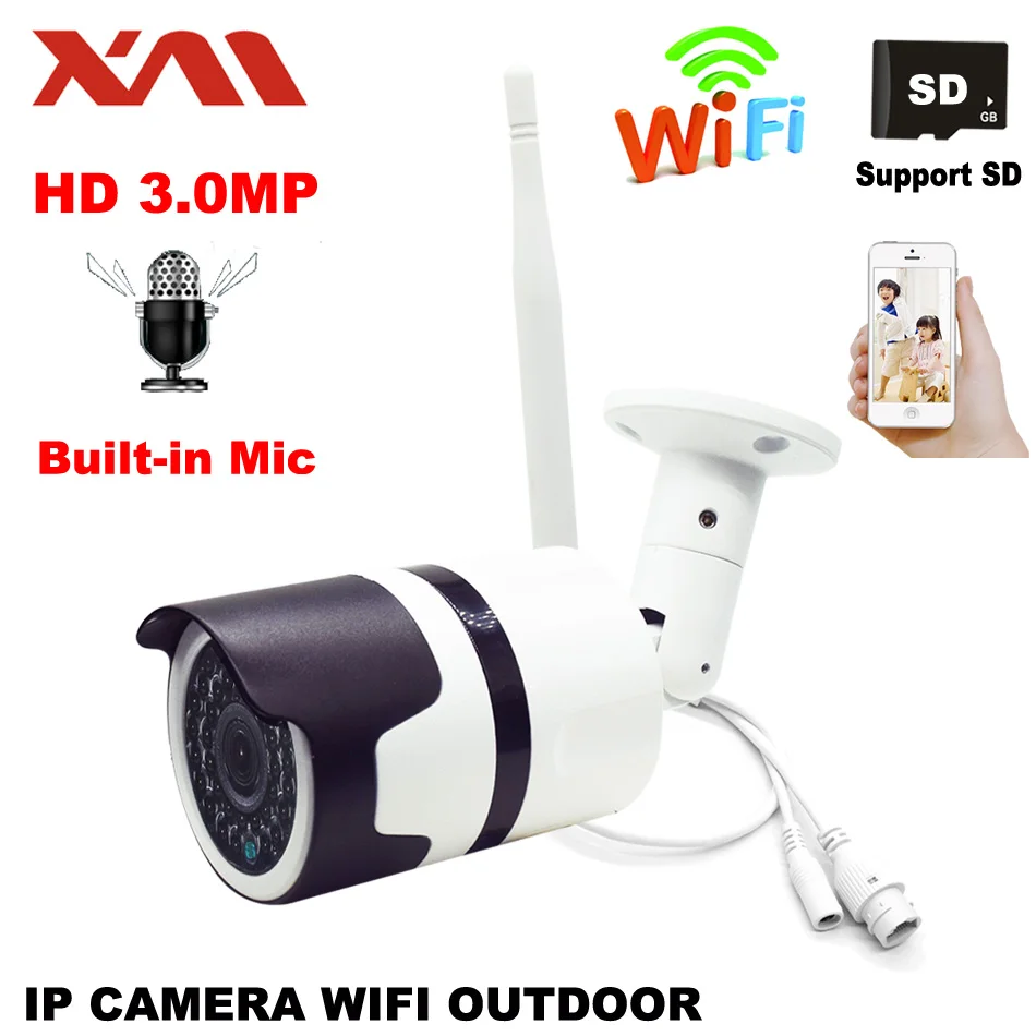 XM 2CH 3MP WI-FI ip камера Системы Беспроводной NVR 4 шт. 5MP инфракрасный P2P Беспроводной Интернет IP CCTV комплект камер видеонаблюдения
