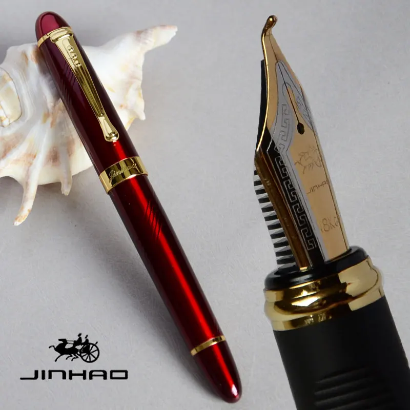 Авторучка для каллиграфического 1,0 мм перо изогнутое перо JINHAO X450 черный коралловый винный зеленый золотой розовый белый 21 цвет на выбор JINHAO 450 - Цвет: pen as this picture