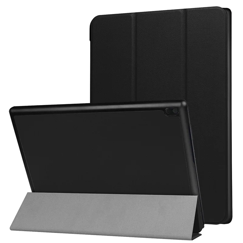 Black Mcdark для lenovo TAB 4 10 TB-X304F TB-X304N TB-X304L 10,1 дюймовый планшетный чехол s трехслойная подставка кожаный чехол в шелковой текстурой и крышка - Цвет: Black