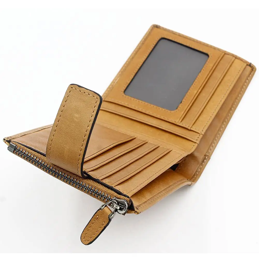 PinShang мужской кошелек для отдыха деловой из искусственной кожи компактный