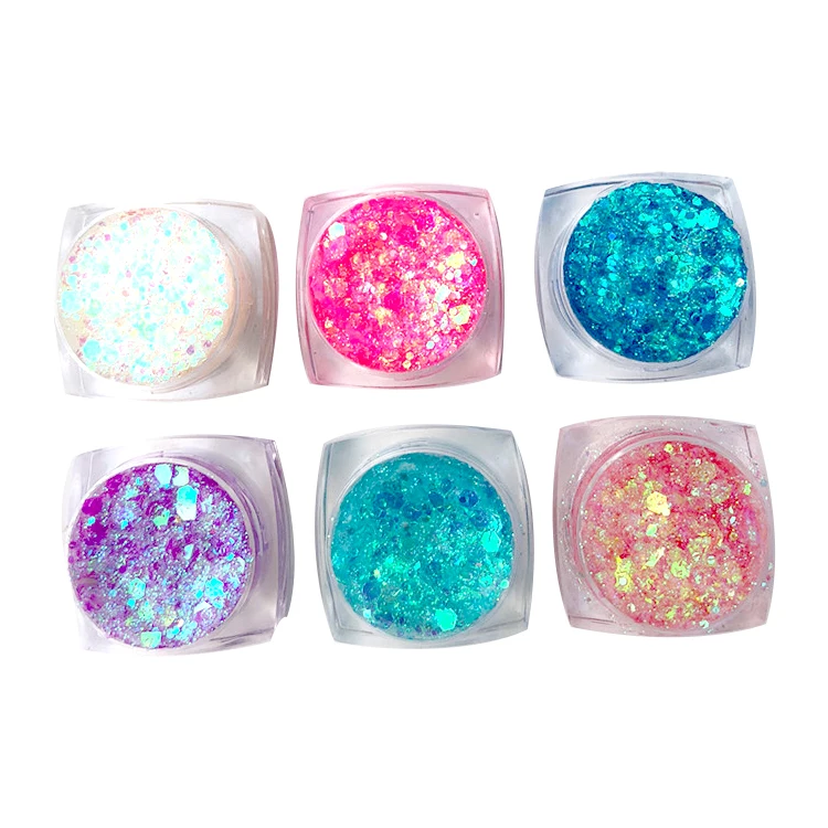 Oyafun Flash Make up монохромные тени для век порошок жемчужные блестки