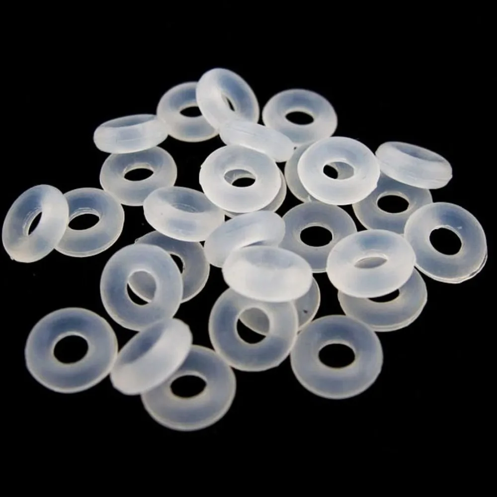 100pcs/lot 6mm Silicone Rubber Stoppers Antiskid Locating Ring for Spacer Beads Bracelet Necklace DIY Jewelry Making Accessaries | Украшения