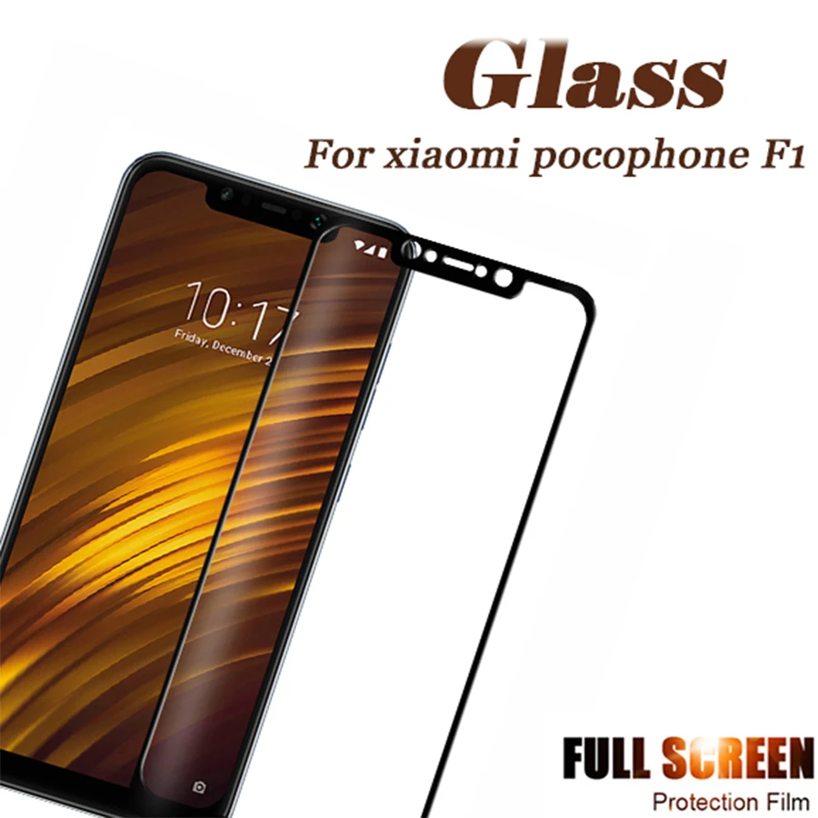 Закаленное стекло для xiomi redmi a2 lite 6a s2 note 6 pro полное покрытие Защитное xiaomi Pocophone F1 |