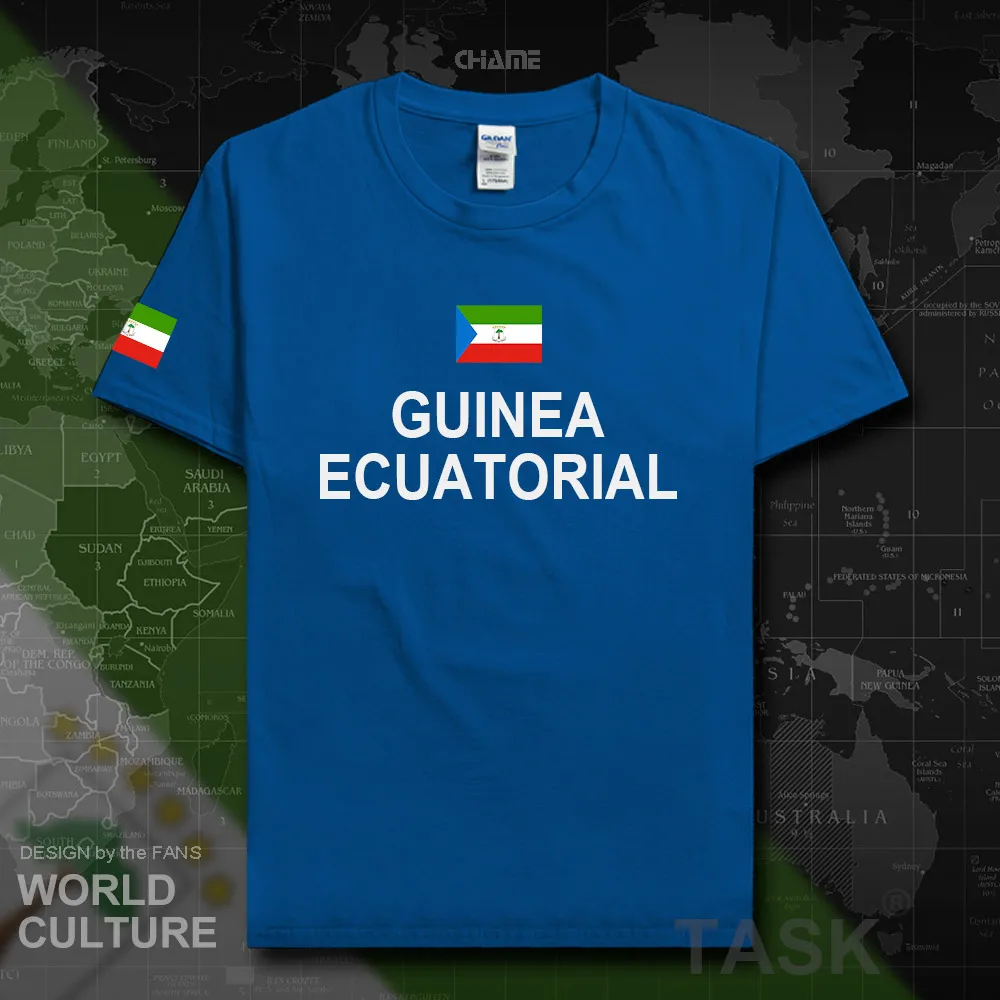 Мужская хлопковая футболка в стиле хип хоп для фитнеса из Экваториальной Guinea GNQ