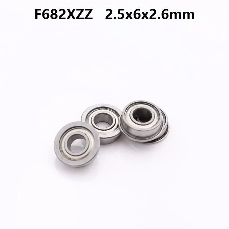 500 шт./лот F682XZZ F682 F682X ZZ фланцевый подшипник 2 5x6x2 6 мм экранированный глубокий