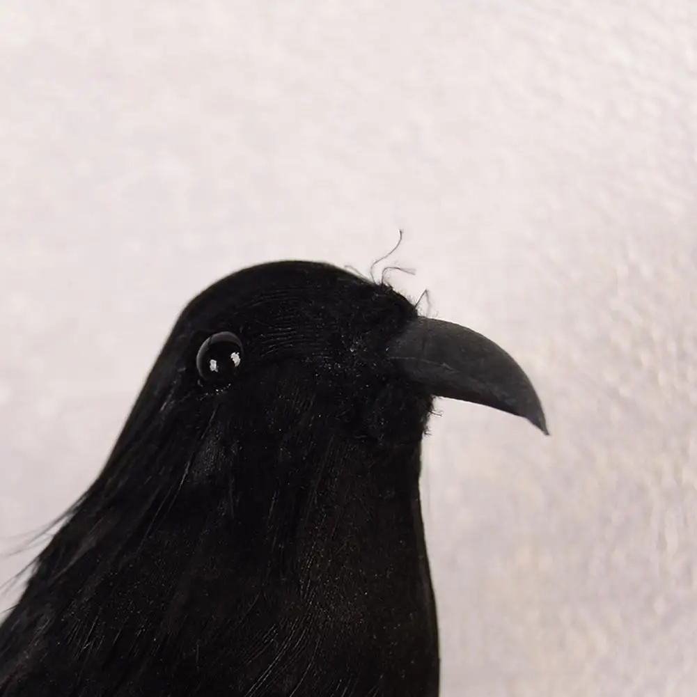 Adeeing Handmade Mini Realistic Crows Props Perfect Halloween Scene Decoration | Дом и сад