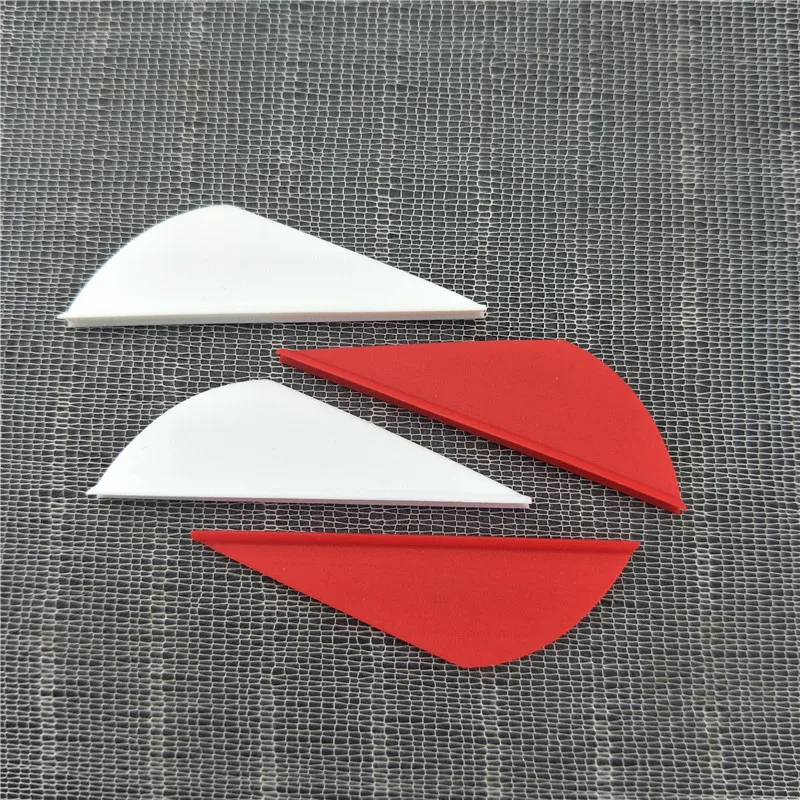 60pcs Archery 2 Inch Plastic Arrow Feather Vanes Fletching Hunting Rubber Fleted Drop Shape Right Wing Accessories | Спорт и