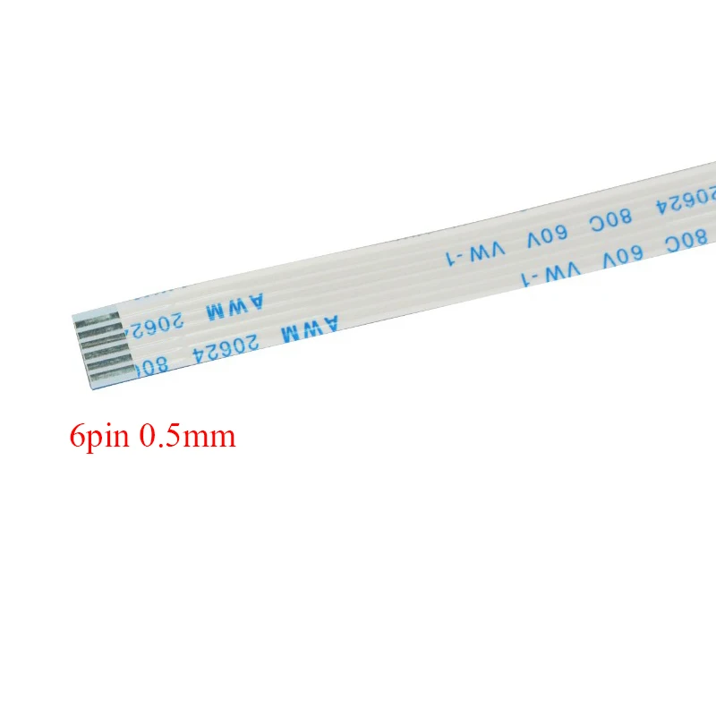 

FFC Cable 6pin 0.5mm Pitch 30cm 300mm long Same Side FFC Cables 1PCS
