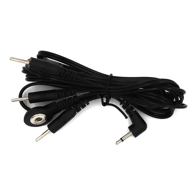 Черный кабель для физиотерапии электроинтимные игрушки аксессуар