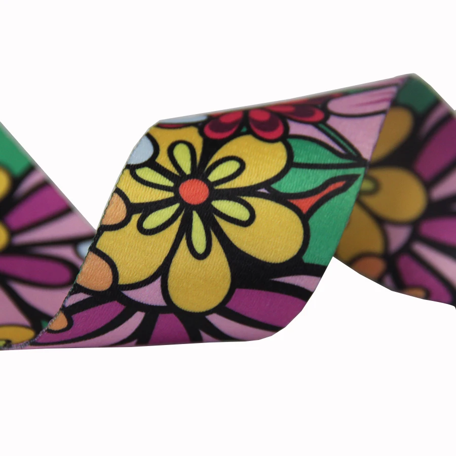 New Arrival Flowers Printed Webbing Polyester Belt Fashion Design For Bag Strap/Backpack | Дом и сад
