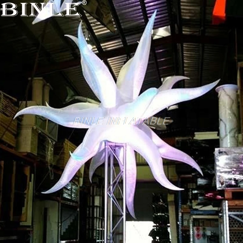 Гигантская 2.5mD multangular освещение сценическая светодиодная надувная звезда для
