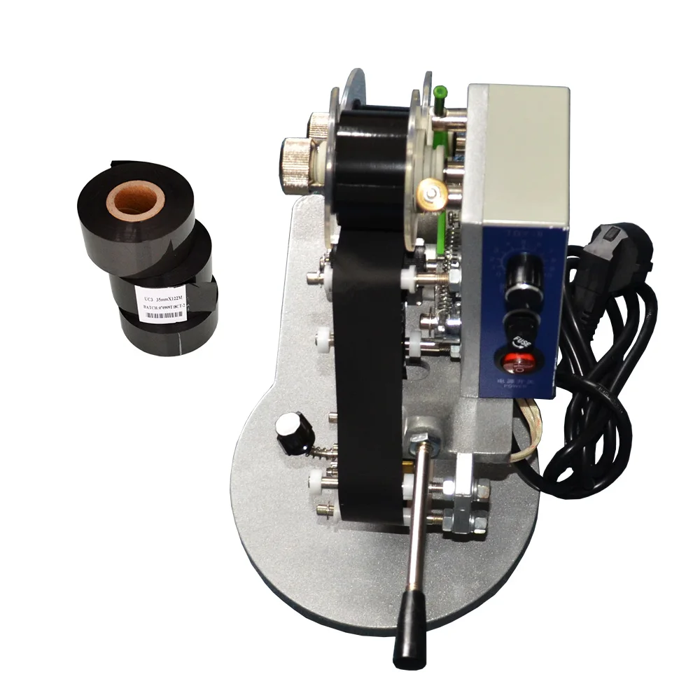 

Manual type lot number printing machine for plastic packaging bags