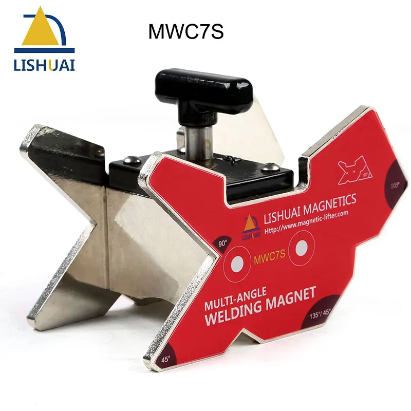 MWC7S LISHUAI вкл/выкл многоугольный Магнитный сварочный зажим/сильная Магнитная сила рабочий Угловой Инструмент/Неодимовый сварочный магнит WMC7 - Цвет: MWC7S